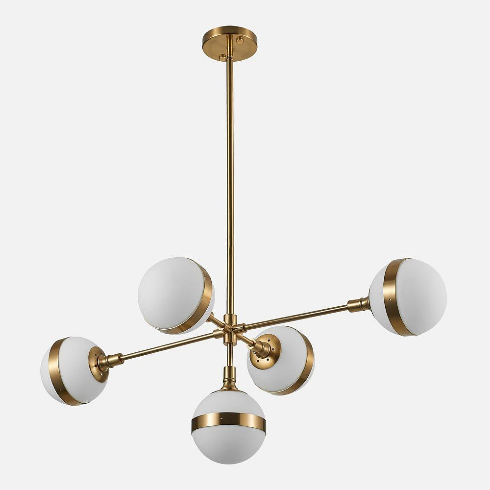 Saturn II 5-Light Chandelier by Luce Lumen