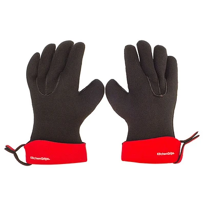 Kitchen Grips Chef's Gloves - Cherry/Black