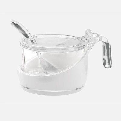 Grace Clear Parmesan Server with Teaspoon