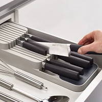 DrawerStore™ 2-Tier Compact Knife Organizer by Joseph Joseph