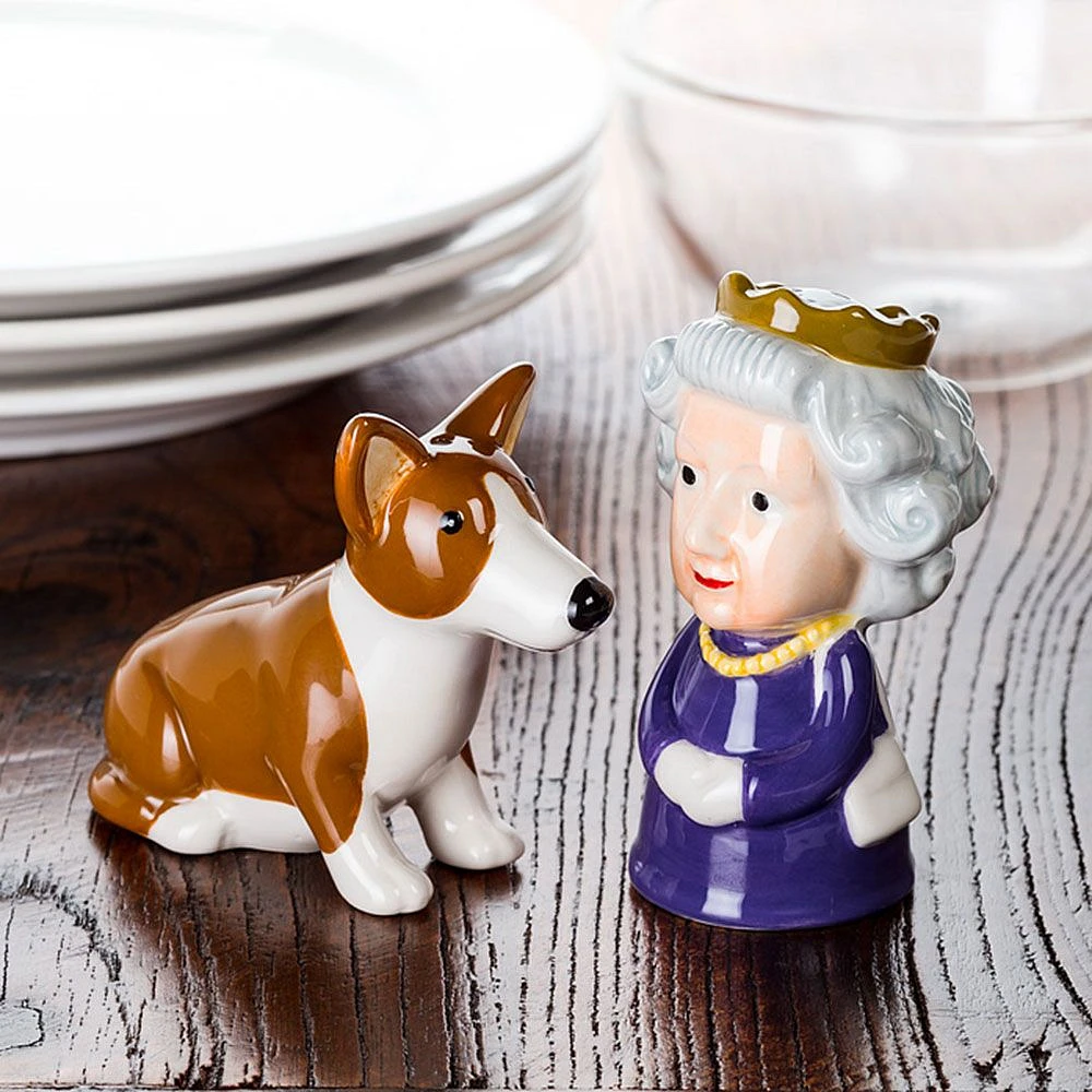 Queen & Corgi Salt and Pepper