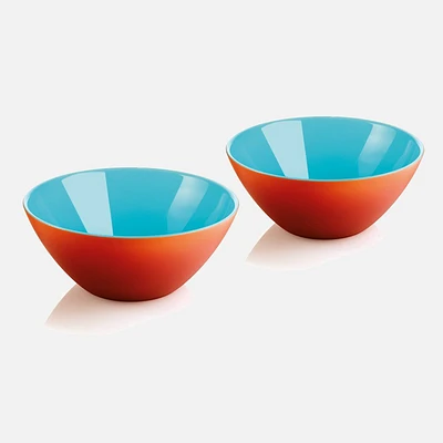 My Fusion Set of 2 Coral/Sea Bowls (12cm)