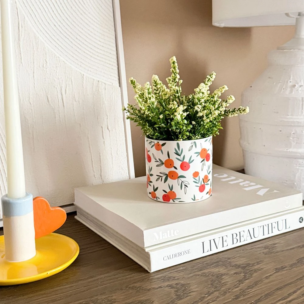 Nostalgia Orange Planter - 10cm