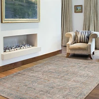 Tapis « Hannah » beige / gris - 79 po x 118 po