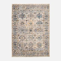 Tapis « Serenity » bleu / ivoire - 63 po x 90 po