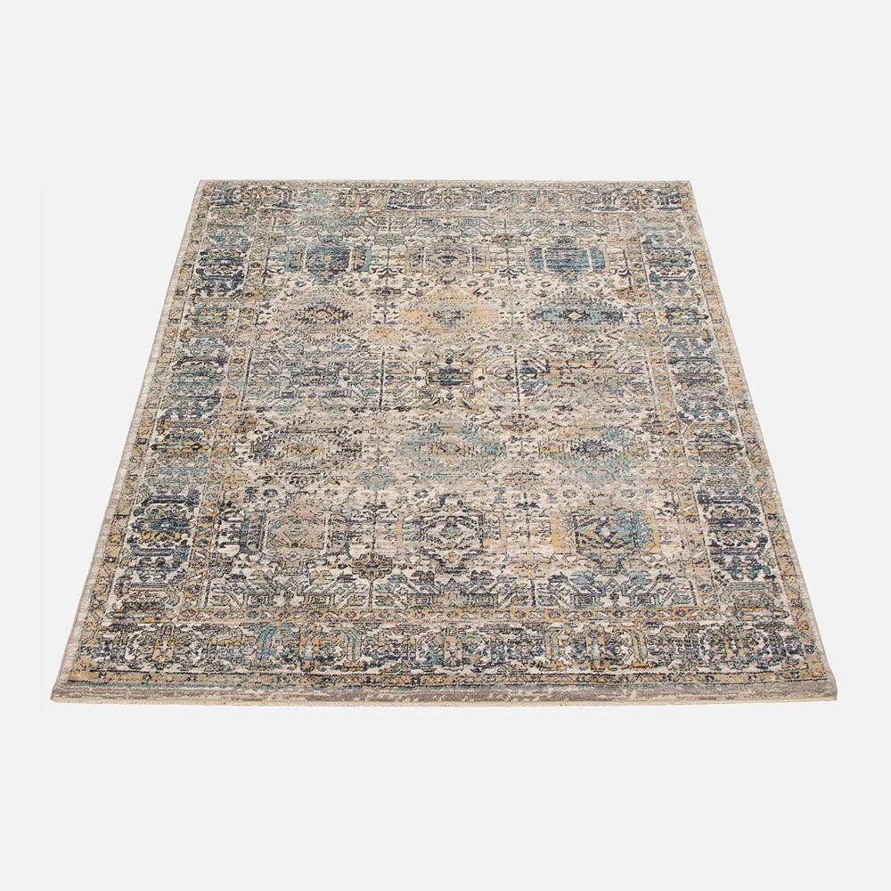 Tapis « Serenity » bleu / ivoire - 63 po x 90 po