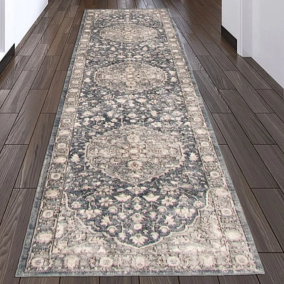 Tabrizi Grey Rug - 31" x 98"