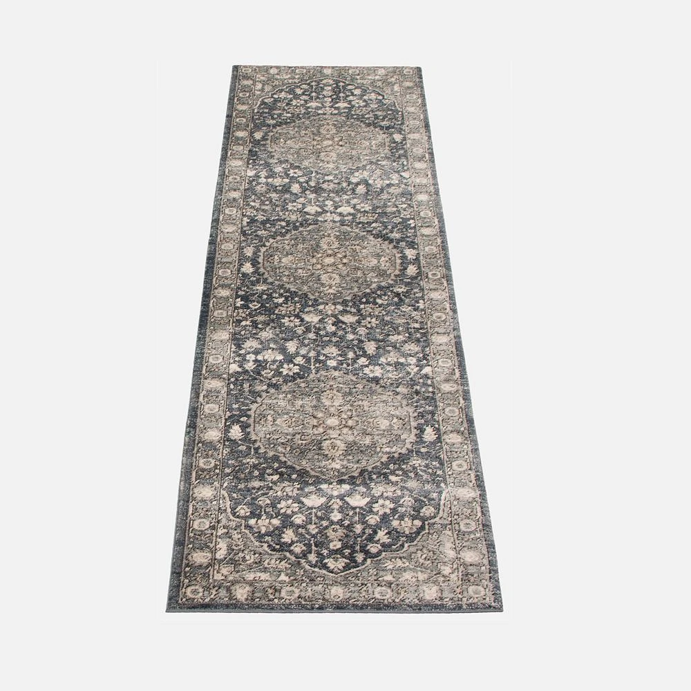 Tapis « Tabrizi » gris - 31 po x 98 po