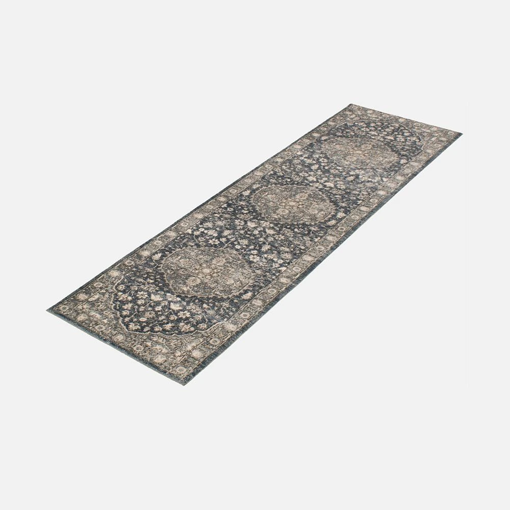 Tapis « Tabrizi » gris - 31 po x 98 po