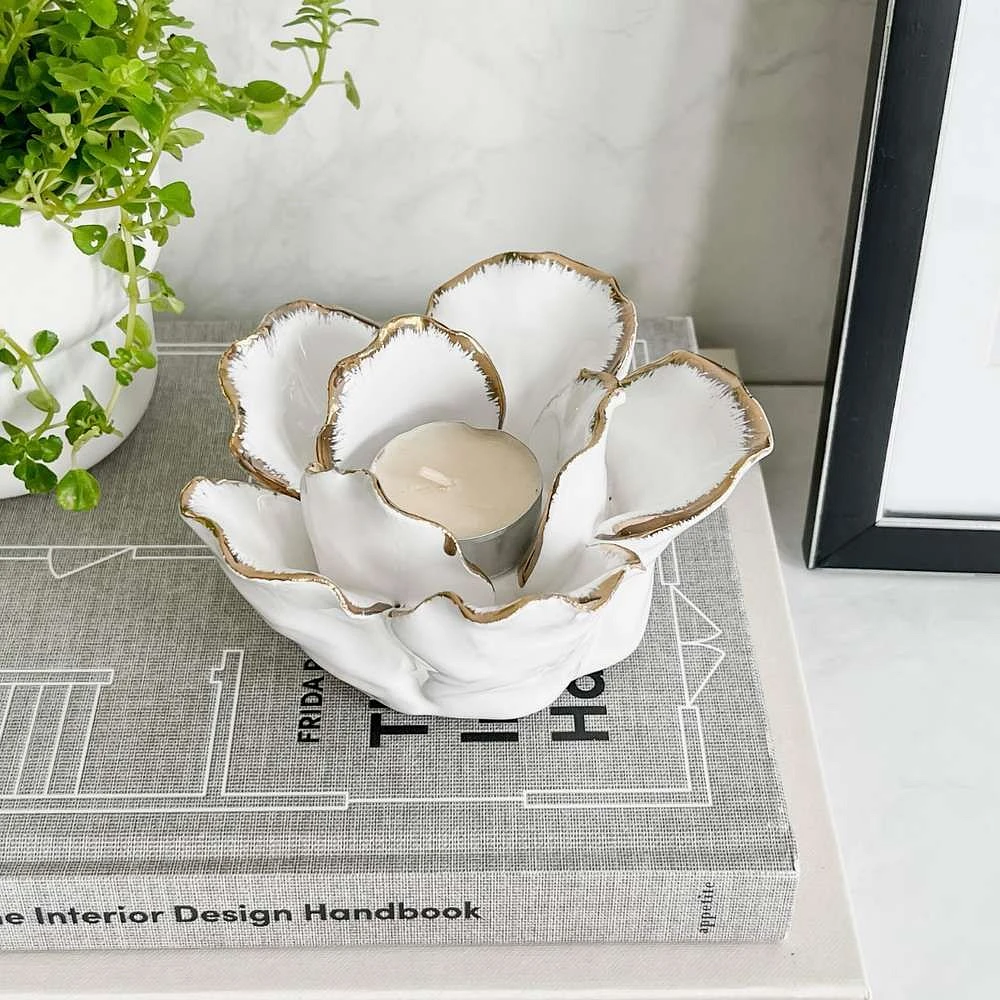 White Tealight Holder