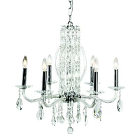 Candlestick Light with Crystal Center Piece