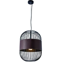 Oval Metal Cage Pendant Light