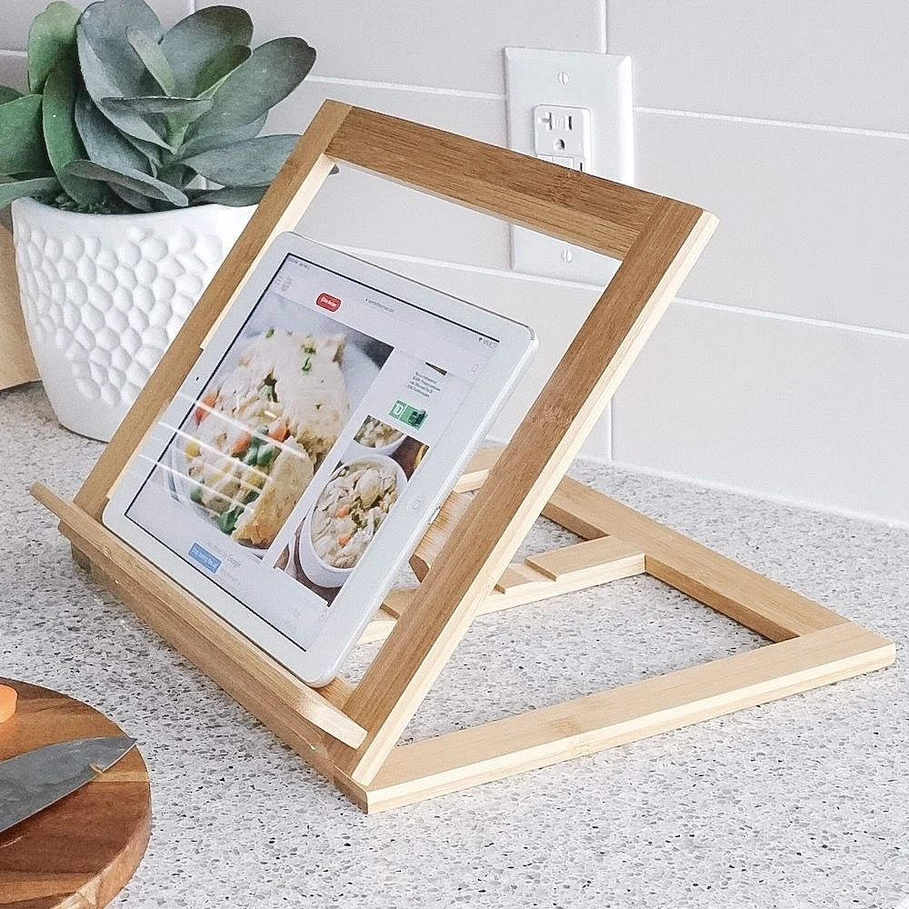 Danesco Bamboo Recipe Book Holder