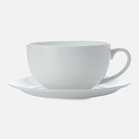 Set of 6 Cashmere Cappuccino Cup and Saucer by Maxwell & Williams