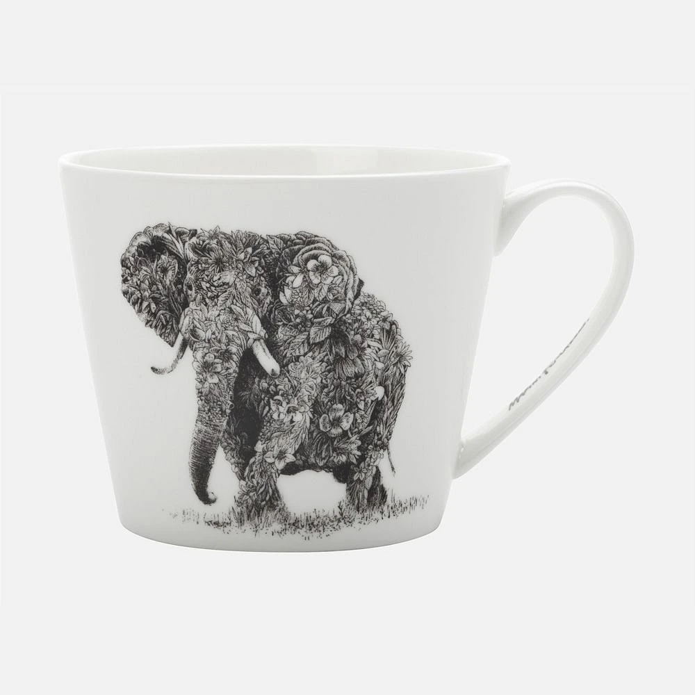 Set of 4 African Elephant Mugs by Maxwell & Williams