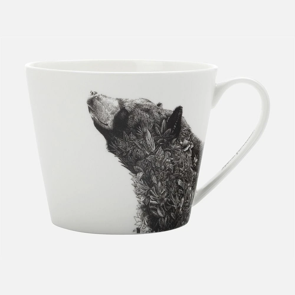 Set of 4 Asiatic Black Bear Mugs by Maxwell & Williams