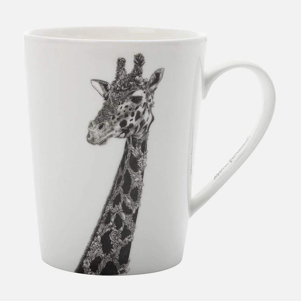 Set of 4 African Giraffe Mugs by Maxwell & Williams