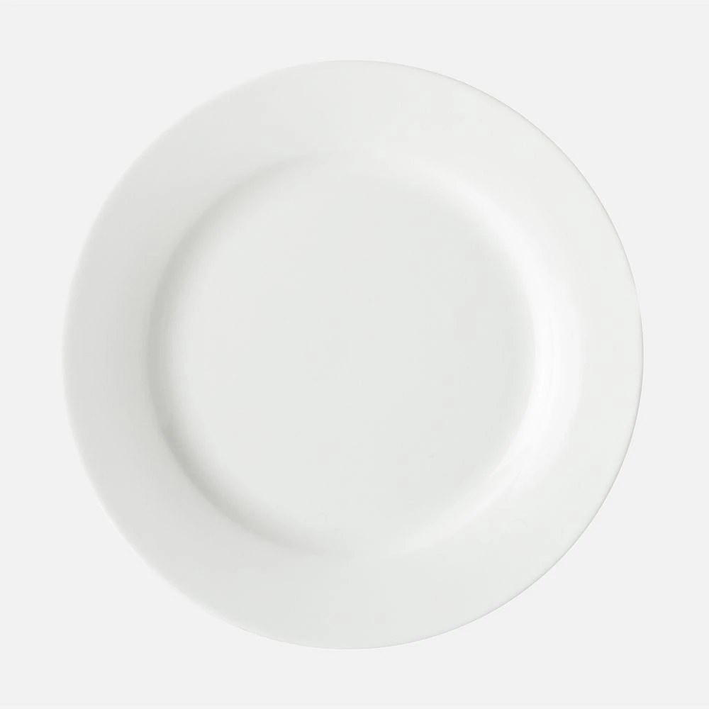 Set of 8 White Basics Rim Side Plates