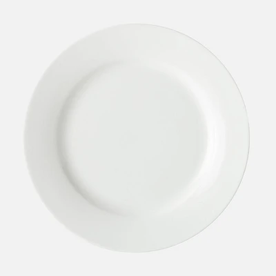 Set of 8 White Basics Rim Appetizer Plates