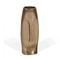 Grand vase doré en métal « Nohea »