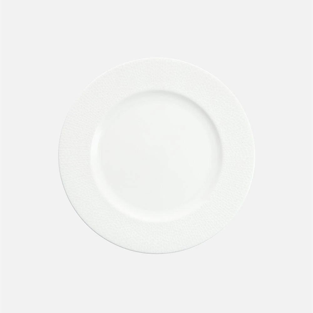 Amanda White Embossed Charger Plate - 12