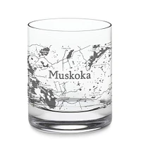 Set of 6 Muskoka Map Whisky Glasses by Cuisivin