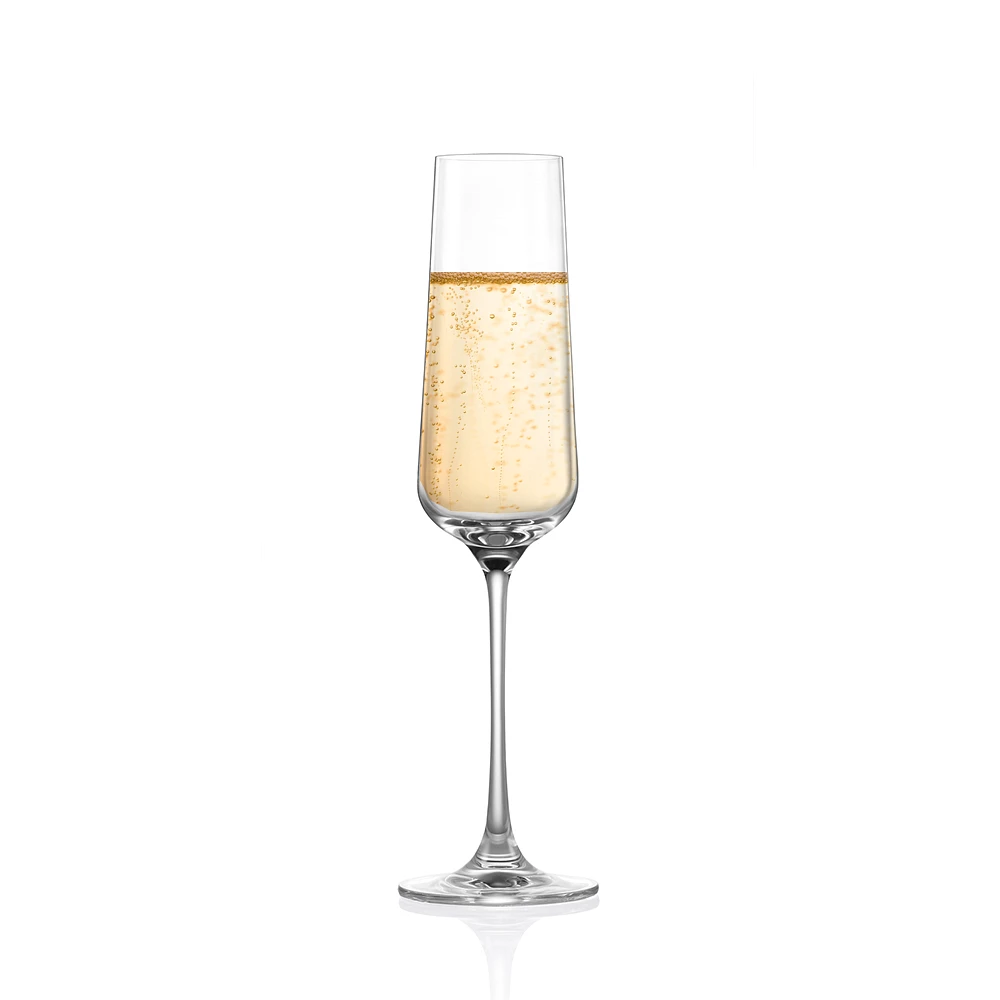 Ensemble de 6 verres à champagne « HIP » par Cuisivin