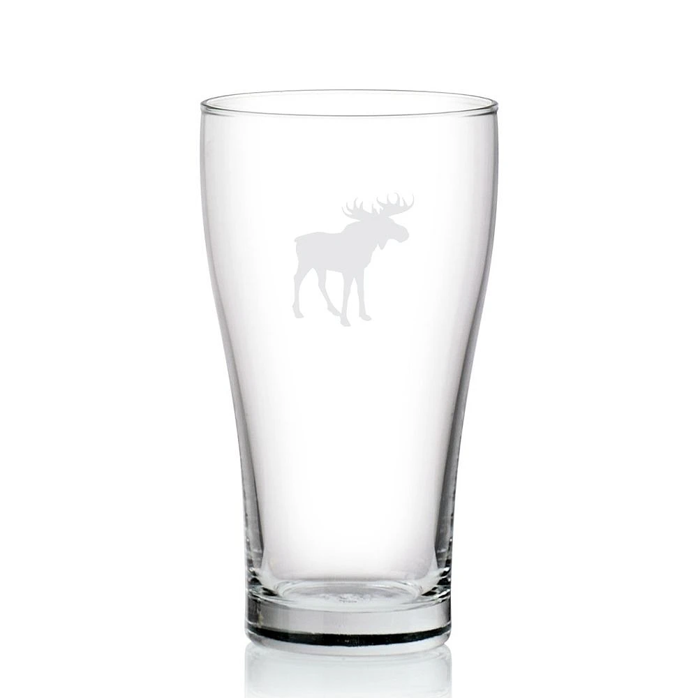 Ensemble de 6 verres à bière « Moose Print » par Cuisivin