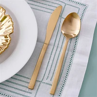 Arezzo Brushed Gold 20-Piece Flatware Set