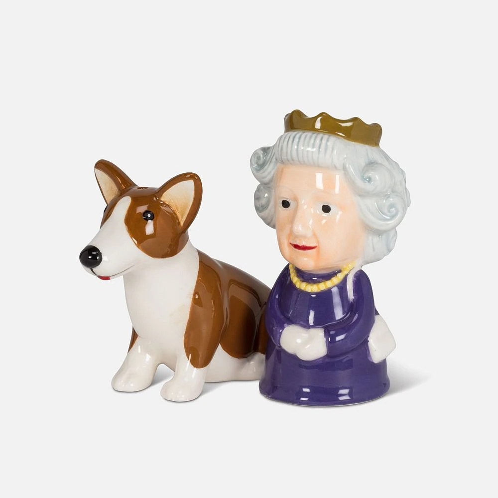 Queen & Corgi Salt and Pepper