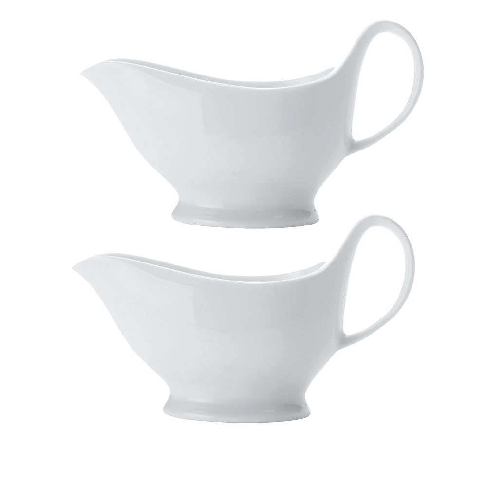  Set of 2 White Basics Gravy Boats by Maxwell & Williams (0.4 L)