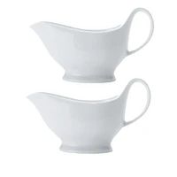 Ensemble de 2 saucières « White Basics » par Maxwell & Williams (0,4 L)