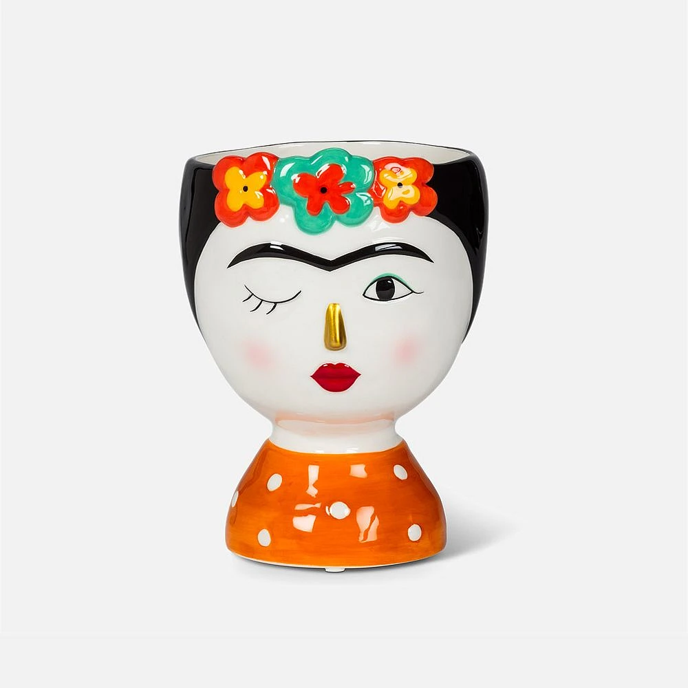 Frida Kahlo Vase - 6.5"