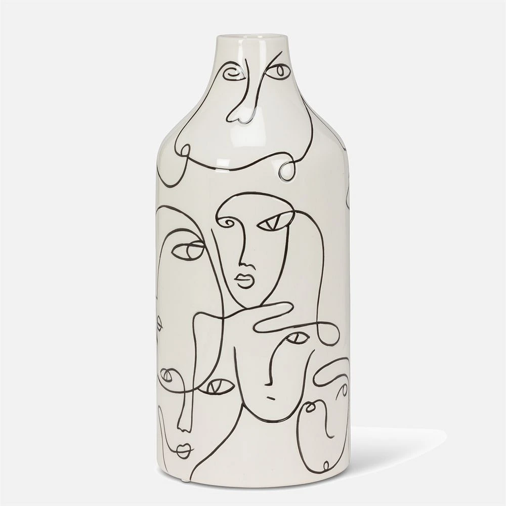 Vase with Faces