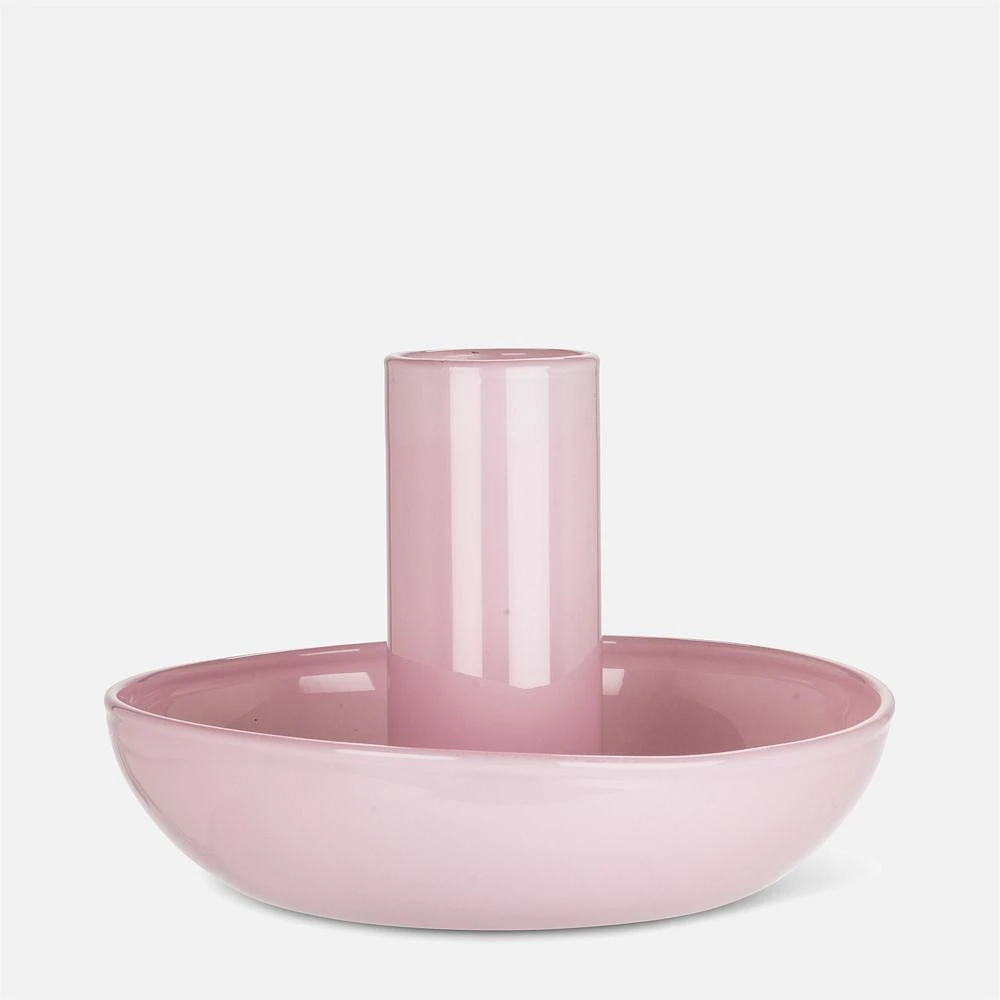 Small Pipe Taper Candle Holder 2 po - Pink