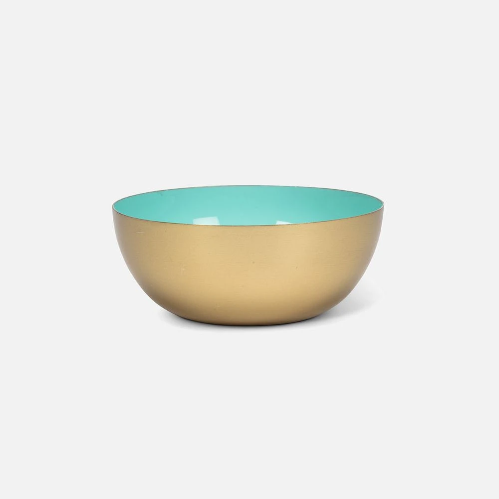 Mini Enamel Bowl, 4" - Aqua 