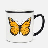 Butterfly Black-Rimmed Mug