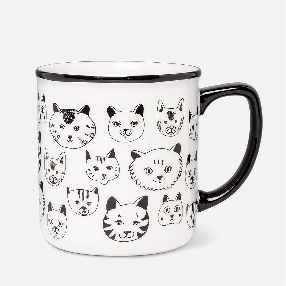 Simple Cat Faces Mug