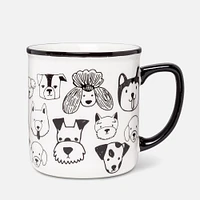 Simple Dog Faces Mug