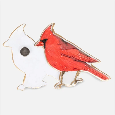 Abbott Cardinal Two-Sided Magnet Decor 3"