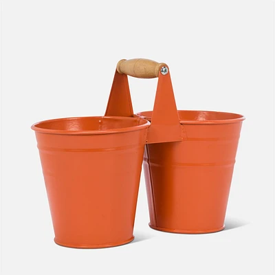 Terra Double Bucket Planter - 9.5"