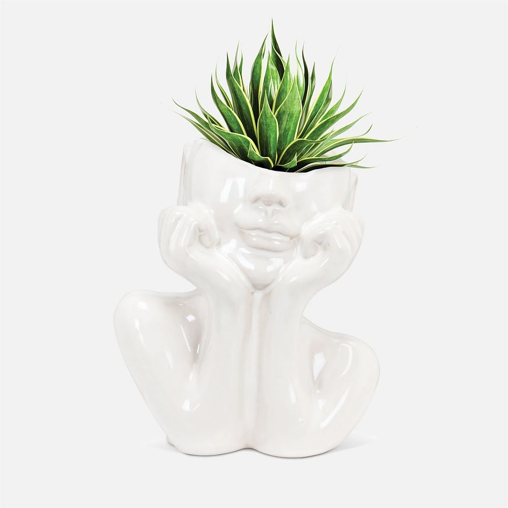 Abbott Head in Hands Planter - 6"