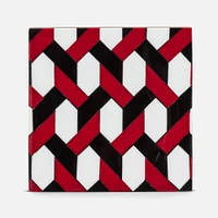 Set of 4 Mosaic Coasters - Red