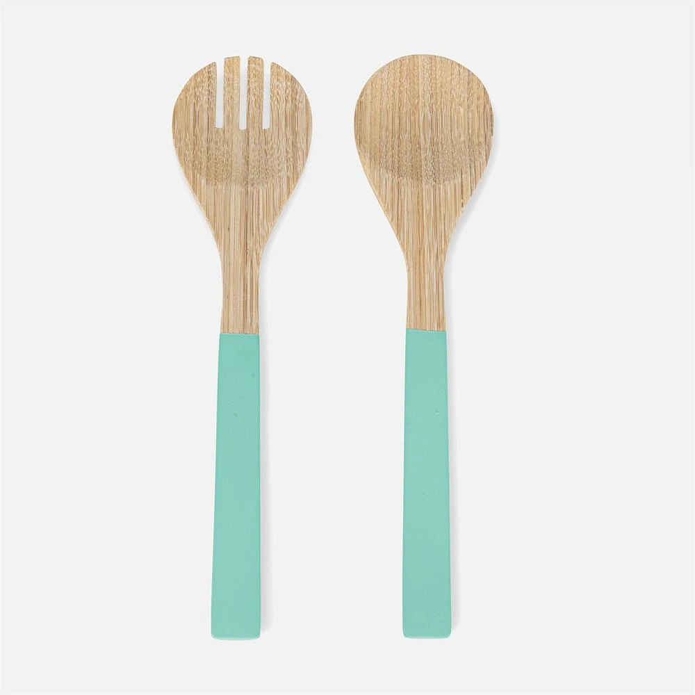 bbott Salad Servers, 2 Pieces - Turquoise