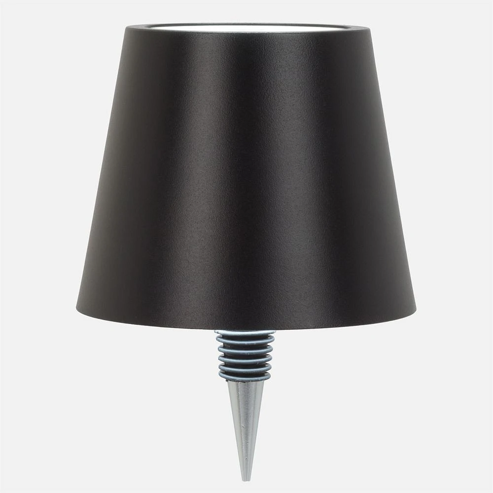 Classic Shade LED Bottle Stopper - Black