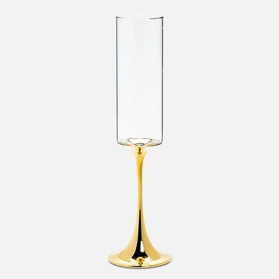 Gold-Stemmed Champagne Flute