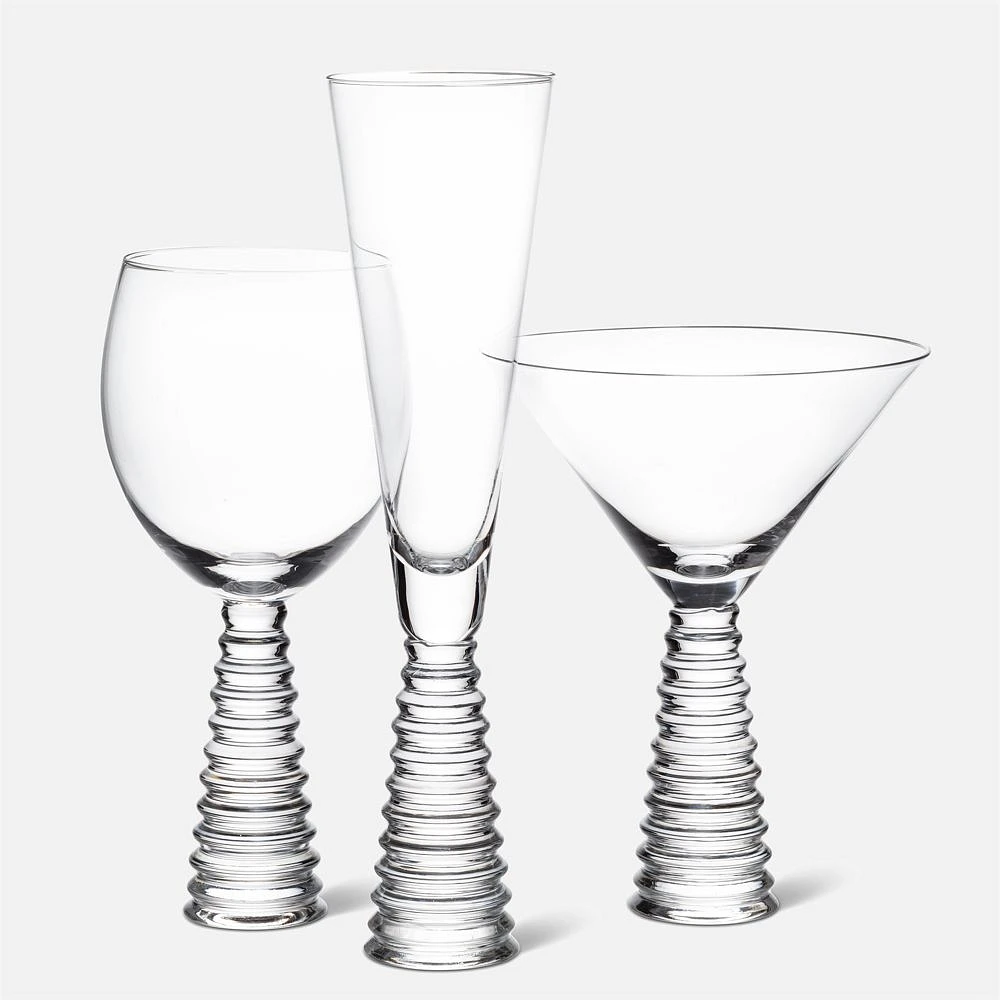 Verre à martini base de pile 8 oz - transparent