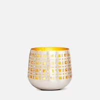 Grid Pattern Hurricane Lamp