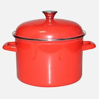 Red Enamel Stock Pot - 5.5L