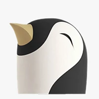 ASOBU Bestie Bottle -  Penguin, Black/White